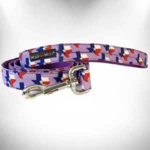 classic-texas-lavender-print-nylon-dog-leash