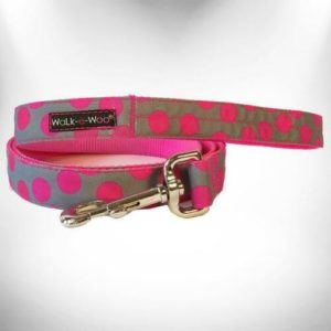 classic-neon-pink-dot-print-nylon-dog-leash