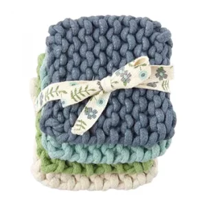 mud-pie-blue-colorful-crochet-coaster-set