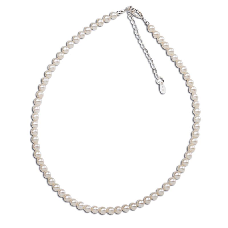 Sterling Silver Girls Pearl Necklace for Children - Zoey